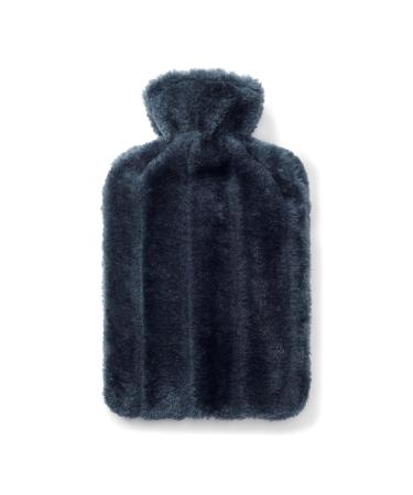 Brevian 2 Litre Large Hot Water Bottle with Soft Luxury Faux Fur Cover UK (Midnight Blue Regular) Midnight Blue Regular - Buy Online on GoSupps.com