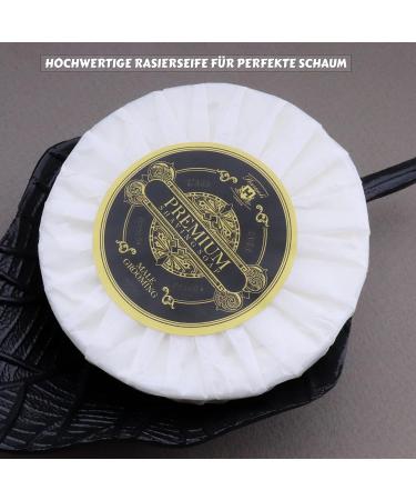 Haryali London Razor Set | Vegan Shaving Brush Soap & Bowl | 6 Wet Razors for Men & Women | Includes Blades & Leather Case - Buy Online on GoSupps.com