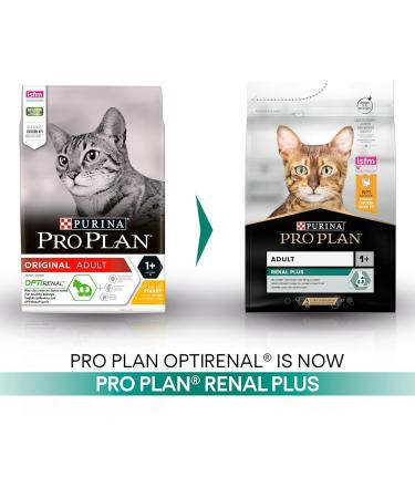 PRO PLAN Adult 1+ RENAL PLUS Rich in Chicken Dry Cat Food 3kg Chicken 1.2 kg (Pack of 1) - Buy Online on GoSupps.com