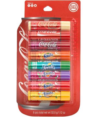 Claire's Claires Lip Smacker CocaCola Drinks Lip Balm Set 8 Pack - Buy Online on GoSupps.com