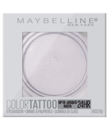 Maybelline New York Color Tattooup to 24HR Longwear Waterproof Fade Resistant Crease Resistant Blendable Cream Eyeshadow Pots Makeup  Chill Girl  0.14 oz. Chill Girl 0.14 Ounce (Pack of 1)