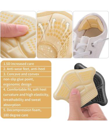 Molain High Heel Pads Inserts Liners for Blister Prevention - Beige & Black, 3 Pairs - Buy Online on GoSupps.com