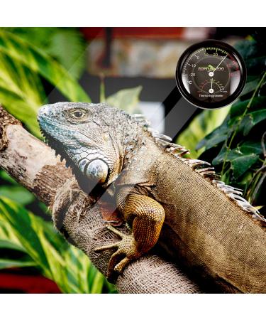 Mallalah Needle Hygrometer Terrarium Thermometer Humidity Meter Pressure Gauge for Amphibian Reptiles Lizard Snake Reservoir ROHS Certified - Buy Online on GoSupps.com