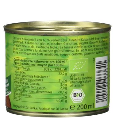 Buy Alnatura Organic Coconut Milk - Vegan 12-Pack (200 ml Each) | Premium Quality Shipping Worldwide - Buy Online on GoSupps.com