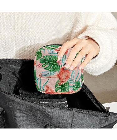Women's Bonds Storage Pockets Stillpad Halter - Tropical Flamingo Portable Period Kit Bag | Feminine Product Bag for Girls - Buy Online on GoSupps.com