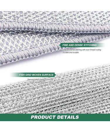 Wire Dishwashing Rags for Wet and Dry 15 Pcs Non Scratch Wire Dishcloth Multipurpose Wires Dishwashing Rag Dish Washing Cloths for Dishes Sinks - Buy Online on GoSupps.com