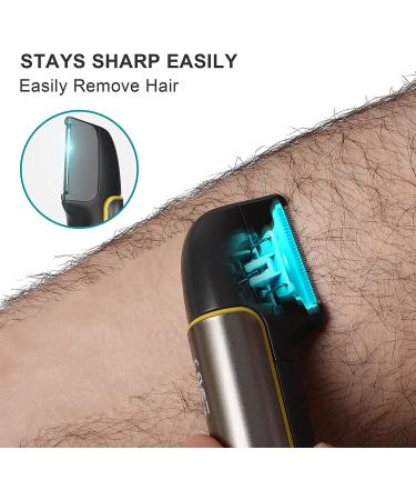 Pritech Men's Electric Body Hair Trimmer - Cordless Waterproof Groomer for Face, Body & Pubic Hair - USB Rechargeable - Buy Online on GoSupps.com