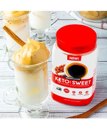 KETO SWEET Ultimate Sugar Alternative 19 Oz - Resealable Jar - Pack of 1 - Buy Online on GoSupps.com