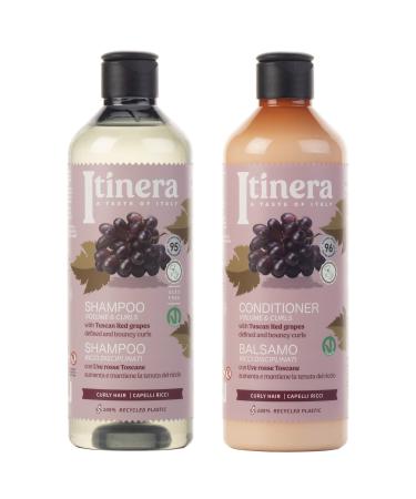 sarcia.eu ITINERA Cosmetic Set: Conditioner + Shampoo for Curly Hair with Tuscan Red Grapes 2x370ml One Size