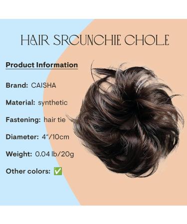 CAISHA Chloe Hairpiece Scrunchie - Voluminous Wavy Updo Synthetic Fiber Brown DM13cm - International Shipping Available - Buy Online on GoSupps.com