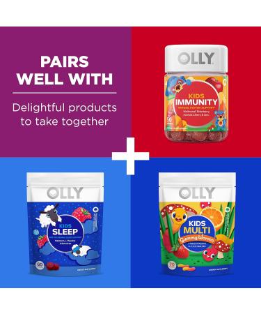 OLLY Kids Multivitamin + Probiotic Gummy | Berry Flavored Chewables for Digestive Support | 120 Count Pouch - Buy Online on GoSupps.com
