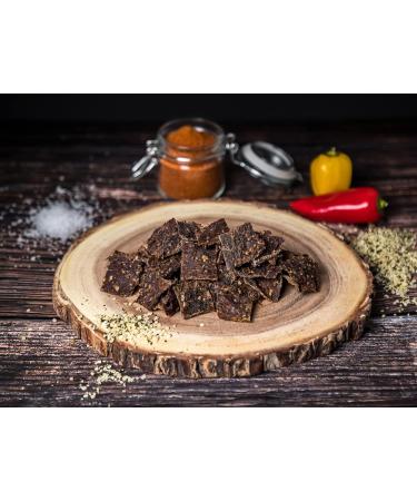  CRAFTSMAN FINEST FOODS Craftsman Beef Jerky Hemp 500 g | Made in Germany - Bavaria | Jerky Beef Set 10 x 50 g | 100% Natural | 100% Beef | High Protein 68% | Dry Meat Biltong Hemp | Sugar Free - Buy Online on GoSupps.com