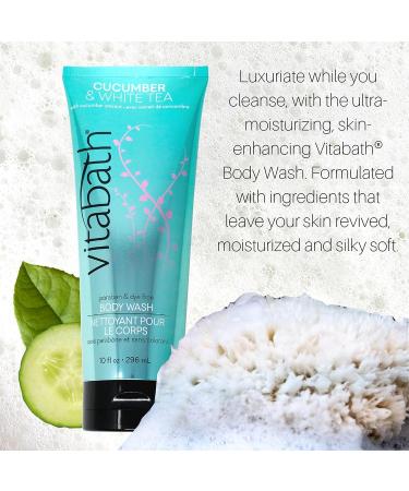 Cucumber & White Tea Body Wash and Polish - 10 oz, Cruelty-Free & Paraben-Free - Buy Online on GoSupps.com