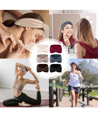 Nayyana 6-Piece Non-Slip Elastic Hair Bands for Women - Perfect for Yoga Workout Running & Sports | Colorful Short Hair Accessories - Buy Online on GoSupps.com