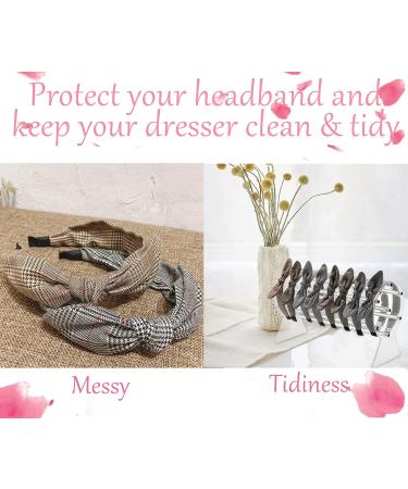 Yesland 2 Pack Acrylic Headband Holder - Clear Organizer Stand for Girls - Hairband & Hair Clasp Storage Rack - Buy Online on GoSupps.com