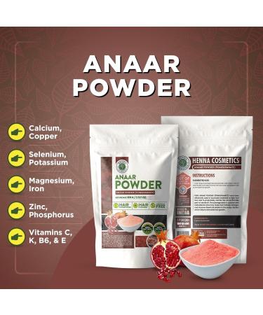 100% Natural Organic Anaar Powder Hair Conditioner - 100g | Henna Cosmetics for Healthy Hair - Buy Online on GoSupps.com