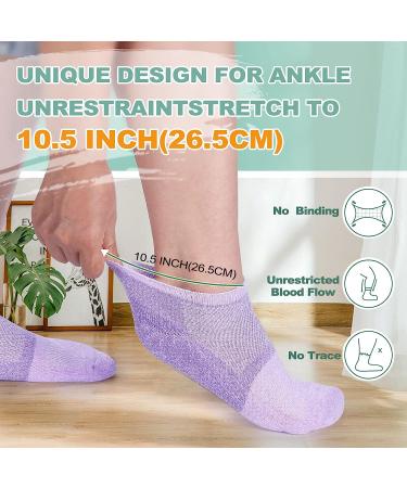 Bulinlulu Diabetic Socks - 6 Pairs Bamboo Non Binding Ankle Low Cut Socks for Women & Men - Bright Colors - Medium Size - Buy Online on GoSupps.com
