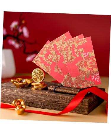 Lurrose New Year Hongbao 12pcs Chinese New Year Red Envelopes Red Money Packets Chinese Red Envelopes Small Envelopes Money Envelopes for Saving Envelopes Lunar New Wedding Pearl Paper Assorted Color 02 16.8X8.9X0.01CM - Buy Online on GoSupps.com