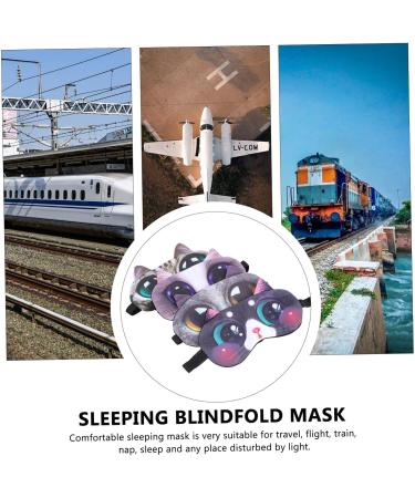 Beavorty 2 Sets Cotton Sleeping Masks Eye Masks for Sleeping Headband Comfortable Blindfolds for Home Office School Car 4Pcs*2 - Buy Online on GoSupps.com