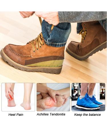 Height Increase Insoles for Men Women Elastic Shock Absorbing Heel Lift Inserts Shoe Cushion Pad Soft Comfort Height Lift Shoes Insoles (3.5cm Black&Green) 3.5cm Black&green - Buy Online on GoSupps.com