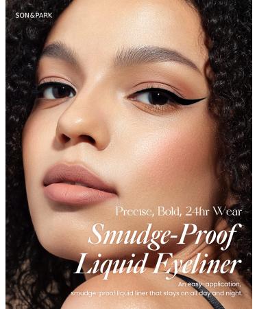 SON&PARK True Black Liquid Eyeliner | Precise Felt Tip | 24hr Smudge Proof | Quick Drying | Satin Finish | Korean Makeup - Buy Online on GoSupps.com