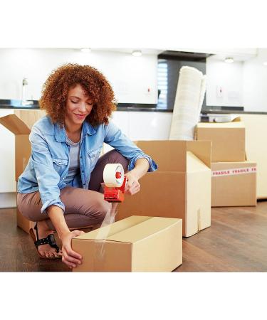 Scotch Tough Grip Moving Packaging Tape  1.88" x 54.6 yd  Strong Hold on All Box Types Including Recycled  Secures Boxes up to 80 lbs  1.88" x 54.6 yd  3" Core  Clear  1 Dispensered Roll (3500-RD) 1 Roll - Buy Online on GoSupps.com