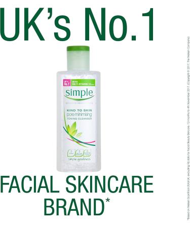 Simple Kind To Skin Pore Minimising Toning Cleanser 200 ml - Buy Online on GoSupps.com