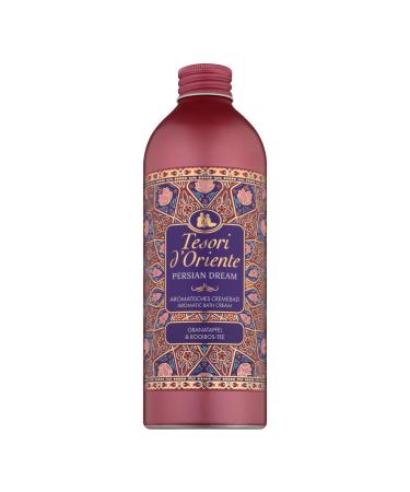 Tesori d'Oriente Persian Dream Bath Cream Aromatic Body Care with Pomegranate and Rooibos Tea Wellness Rituals for Body and Senses 500 ml