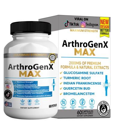 GREENVIFY ArthroGenX MAX Joint Support Supplement 60 Capsules 20 Day Supply (1)