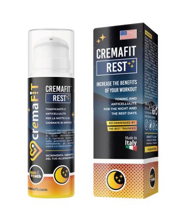 CREMAFIT REST Anti-Cellulite Night Cream Strong Intensive for thighs buttocks stomach hips and arms. Made in Italy 150ml - Buy Online on GoSupps.com