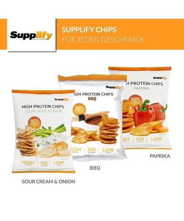Supplify Protein Chips Mix Box II - Healthy Protein Snack for Weight Loss & Muscle Building | 6x50g - Buy Online on GoSupps.com