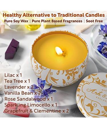 ASH & HARRY Premium Candle Making Kit - Complete DIY Starter Set with Soy Wax, Designer Jars, and 10 Fragrances - Candle Maker Dyes included - Buy Online on GoSupps.com