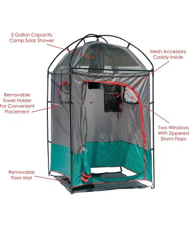 Texsport Portable Outdoor Camping Shower Privacy Shelter Changing Room - Gray - Buy Online on GoSupps.com