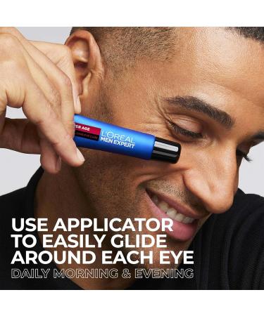L'Or al Paris Men Expert Power Age Revitalizing Eye Care with Hyaluronic Acid Reduces the Look of Wrinkles Dark Circles & Eye Bags 15 mL Eye Cream 15ml - Buy Online on GoSupps.com