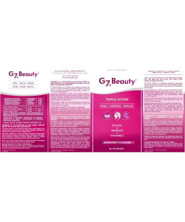 G7 Beauty. Antioxydant cellulaire. Silicium Enrichi En Vitamine E Et S l nium. Aide Maintenir La Sant Et La Beaut De La Peau Des Cheveux Et Des Ongles. 60 capsules. - Buy Online on GoSupps.com