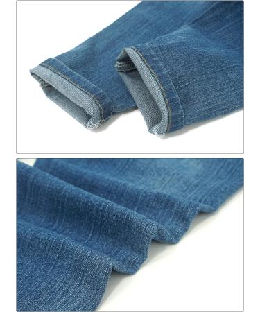 SEAUR Baby Boys Blue Ripped Jeans | Elastic Waistband Trousers | 18-24 Months - Buy Online on GoSupps.com