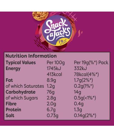 Snack-a-Jacks BBQ Crispies 5x19G (Case of 6) (Pack of 2) - Buy Online on GoSupps.com