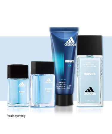 Adidas Moves for Men Eau de Toilette Spray 1.6 Fl OZ - Energizing Fragrance for Men - Buy Online on GoSupps.com