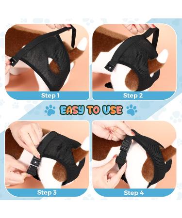 3 Pack Dog Diapers with 9 Women's Bands - XL Black Heat Sequence Underpants for Bitches | Washable Protective Pants - Buy Online on GoSupps.com