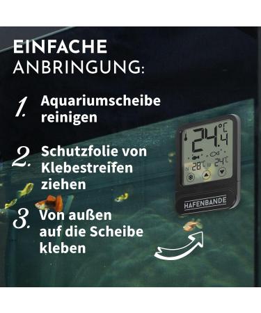 Buy ADE Digital Aquarium Thermometer - Outdoor Use Temperature Range -10 to +60 C Adjustable Monitoring Area Compact & Transparent - Buy Online on GoSupps.com