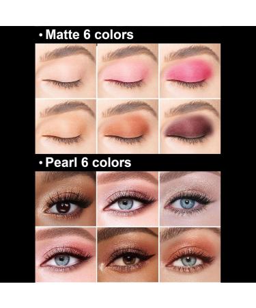 Eyeshadow Makeup Pallet Matte Make Up Pallet Long Lasting and Highly Pigmented Make Up Eye Shadows for Women Girls Holiday Rowces 01 - Buy Online on GoSupps.com