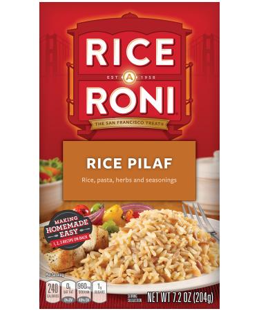 Rice a Roni, Rice Pilaf, Pasta and Rice Mix 7.2 Ounce (Pack of 12 Boxes)