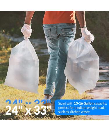 Reli. SuperValue 13 Gallon Trash Bags - 1000 Count | Tall Kitchen Garbage Bags Bulk - Clear Liners for 12-16 Gallon Cans | Unscented - Buy Online on GoSupps.com
