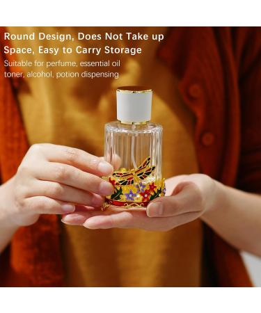 YU FENG 18ml Dragonfly Decorative Glass Spray Perfume Bottle Clear Empty Fine Mist Glass Travel Bottle Retro Refillable Atomizer Containers Decor N5 - Buy Online on GoSupps.com