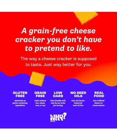 Original Cheddar Low-Carb Keto Crackers - Grain-Free & Gluten-Free Snack | 2 Pack (2.25 oz each) - Buy Online on GoSupps.com