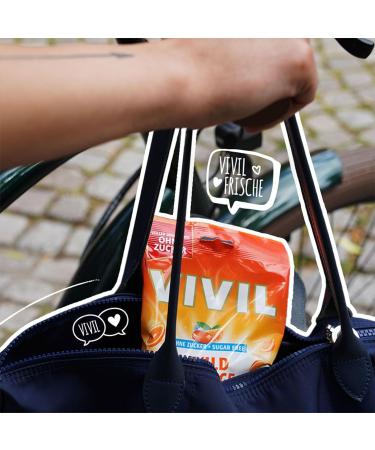  Vivil Wild Orange Candies with Vitamin C - Sugar-Free Vegan 15 Bags (120g Each) - Refreshing Orange Flavor for International Shipping  - Buy Online on GoSupps.com
