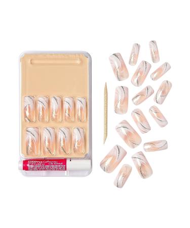 Glam Ready Full Cover Gel Nails - Gold Finger GF94 | Long Lasting Gel Manicure - Buy Online on GoSupps.com