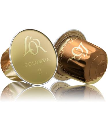 L'Or Espresso Caf Colombia Intensity 8 - 50 Nespresso * Compatible Aluminum Capsules (Pack of 5X10 capsules) - Buy Online on GoSupps.com