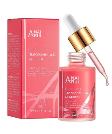 ANAI RUI ANAiRUi 5% Tranexamic Acid Serum with Glycolic Acid Kojic Acid Vitamin B5 & Hyaluronic Acid Niacinamide Targets Hyperpigmentation Uniform Complexion 30ml