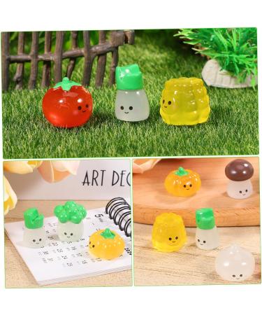 OFFSCH 8 Pcs Little Vegetable Doll Bell Peppers Sweet Peppers Broccoli Statue Cartoons Garlic Bonsai Artificial Vegetables for Decor Fairy Decor Mini Food Fake Vegetables Pumpkin Resin - Buy Online on GoSupps.com